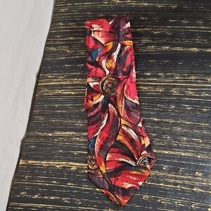 Fabienne Abstract Multicolor Tie